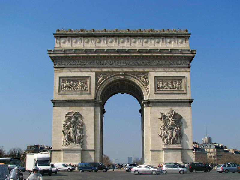 famous roundabout in Paris: Place de l'Étoile