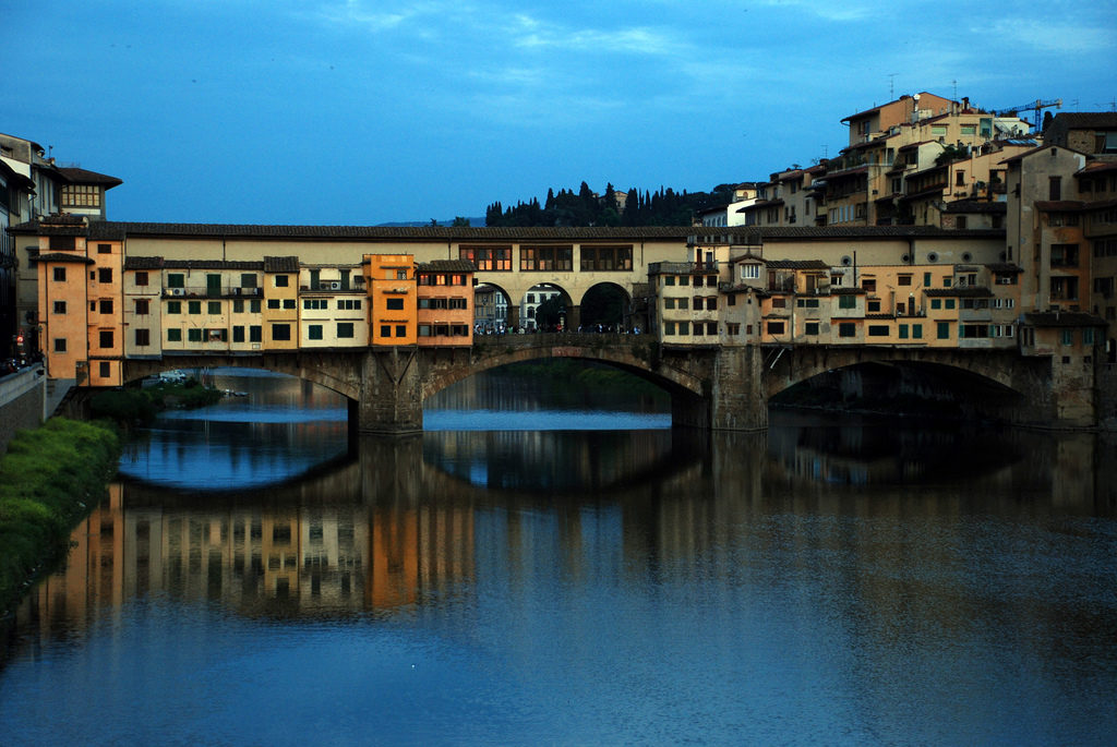 Ponte Vecchio while on Italy, Spain and Greece tour