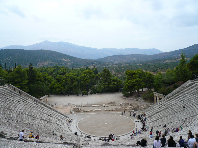ancient theatre of epidaurus located in Greece