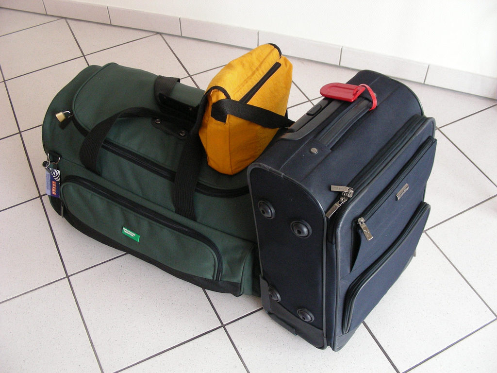suitcase for international travel