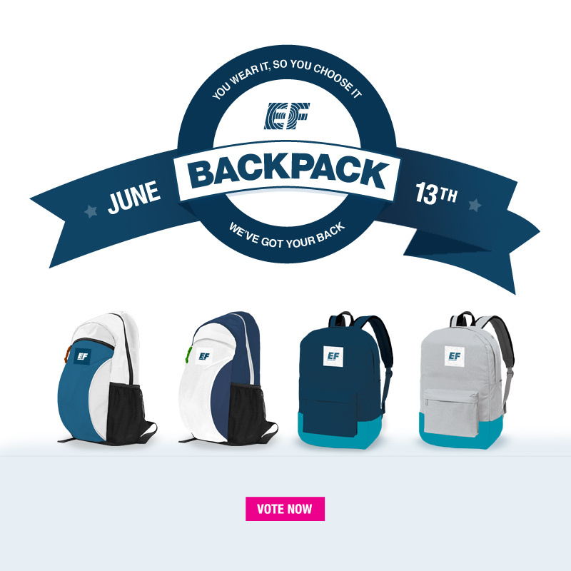 Vote for the 2014 EF Tours Backpack!