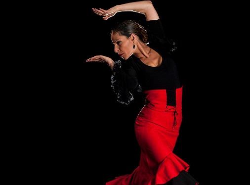 Woman flamenco dancing