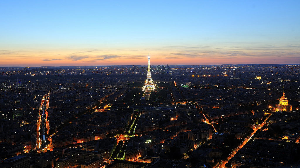 View of Eiffel Tower from Montparnasse Tower