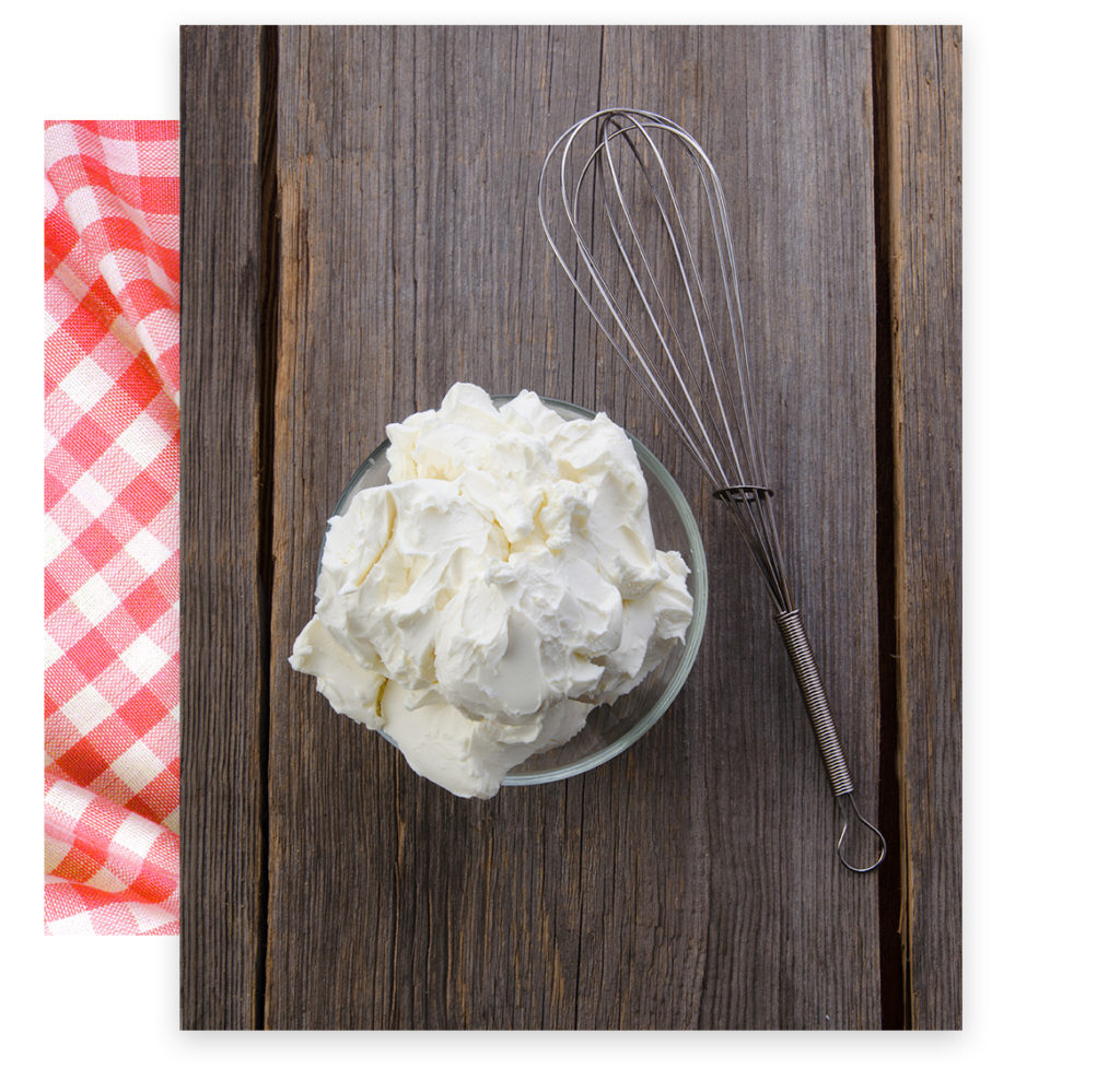 chantilly cream for authentic French crepe recipe