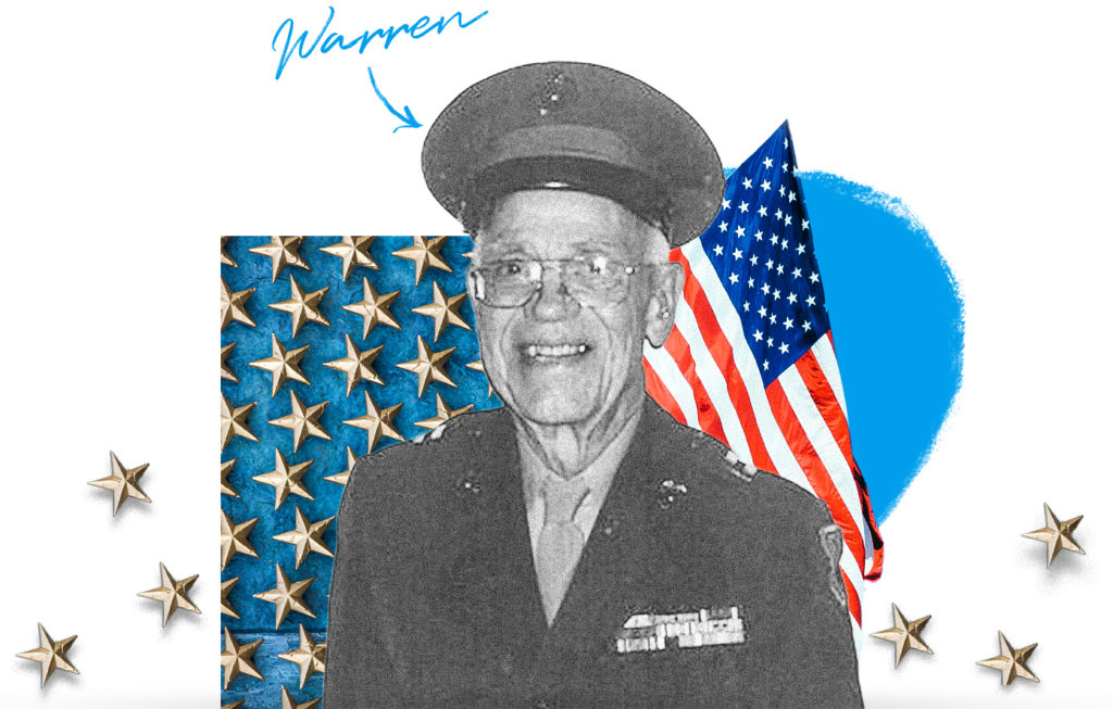 Warren, a veteran who was in World War II