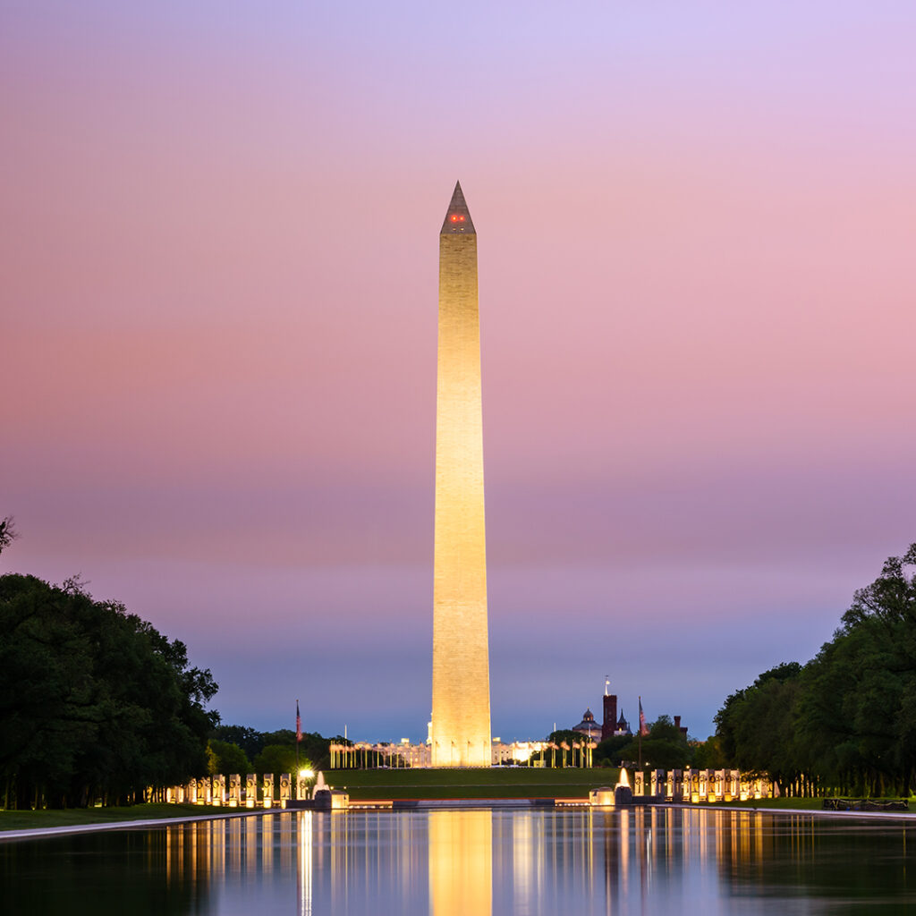 The Washington Monument is one of the most famous landmarks around the world