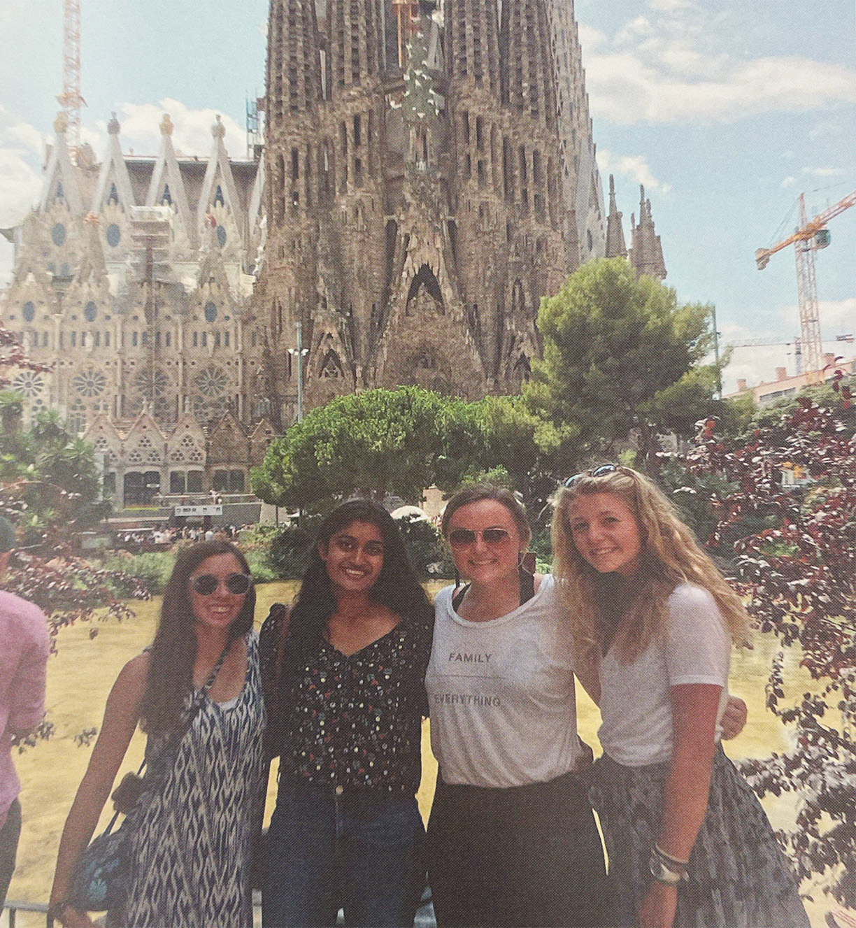 Richard's students take in one of his most memorable teaching moments in front of La Sagrada Familia.